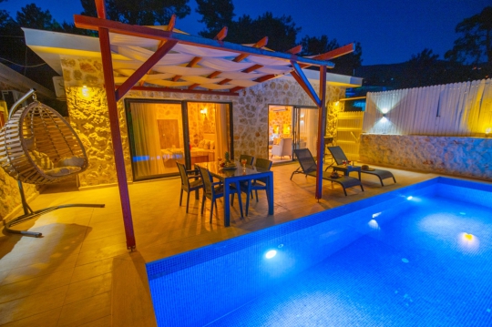BLUE 8398 Kalkan/İslamlar Doğa manzaralı tatil villası