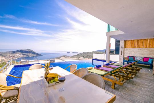 BLUE 7519, Deniz Manzaralı Kiralık Tatil Villası