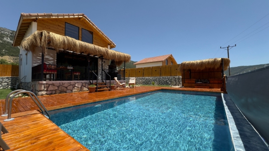 BLUE 7462 - Kalkan Sarıbelen 4 Kişilik Kiralık Tatil Villası 